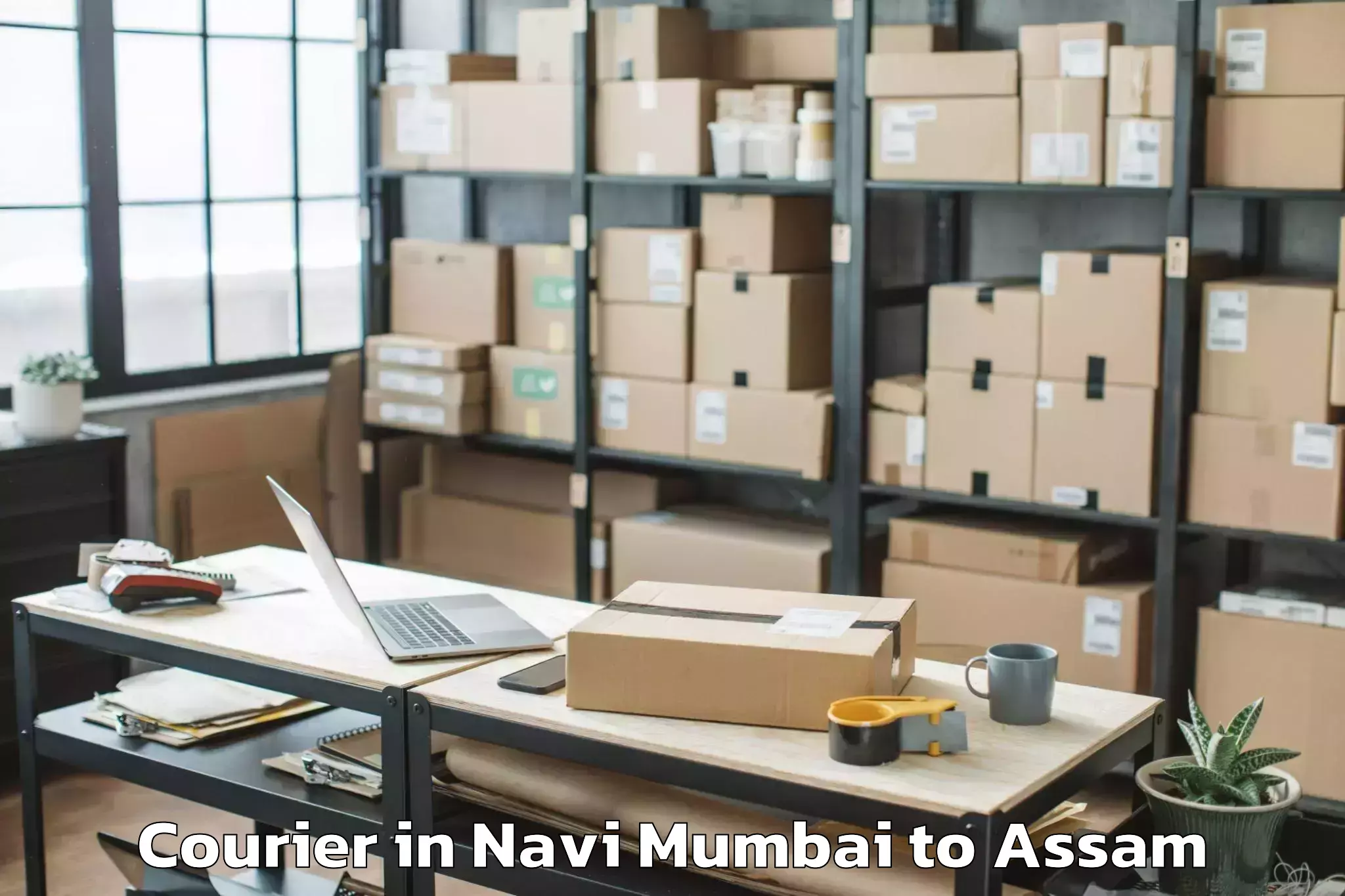 Efficient Navi Mumbai to Pachim Nalbari Courier